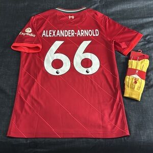 Liverpool 2021-22 #66 Trent Alexander Arnold Home Nike Jersey w/Socks
